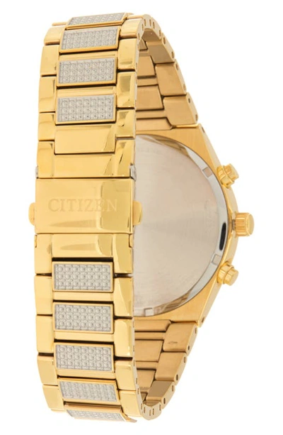 Shop Citizen Eco-drive® Bracelet Watch & Bracelet Set, 42mm In Gold-tone