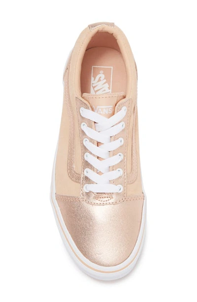 Shop Vans Kids' My Ward Low Top Sneaker In Metallic Rose Gold