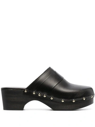 Shop Aeyde Bibi Calf Leather Black Shoes