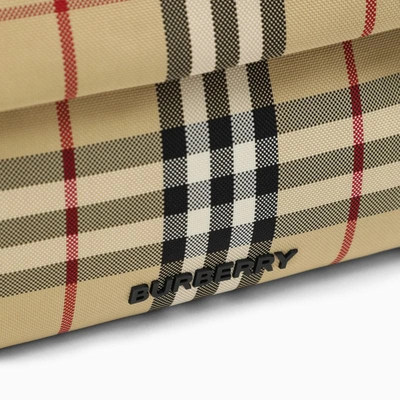 Shop Burberry Vintage Check Waist Bag In Beige