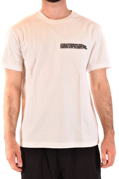 Shop Calvin Klein 205w39nyc Calvin Klein T-shirt In White