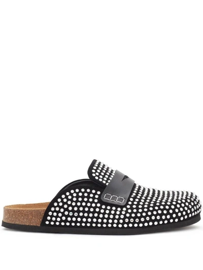 Shop Jw Anderson J.w. Anderson Loafer Crystal Shoes In 999 Black