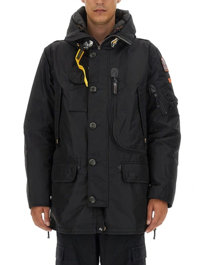 Shop Parajumpers Jacket "kodiak" In Black