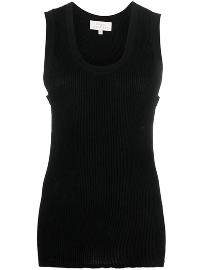 Shop Studio Nicholson Rib Vest Clothing In Black