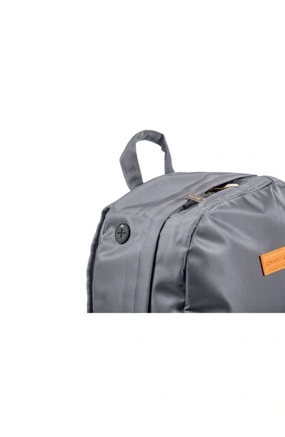 Champs Water Resistant Nylon Backpack In Grey