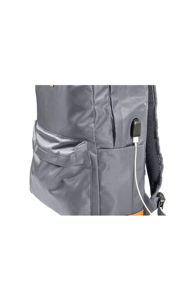 Champs Water Resistant Nylon Backpack In Grey