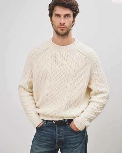 Shop Nili Lotan Carran Sweater In Ivory