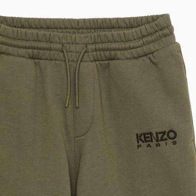 Shop Kenzo Khaki Jogging Pants In Green