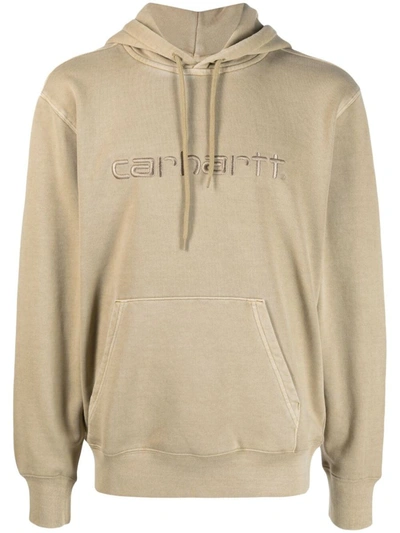 Shop Carhartt Wip Hooded Duster Sweat Clothing In 0vz.gd Ammonite Garment Dyed