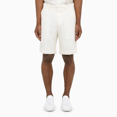 Shop Casablanca Bermuda Shorts In White