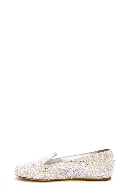 Shop Le Silla Ballet Flats In Silver