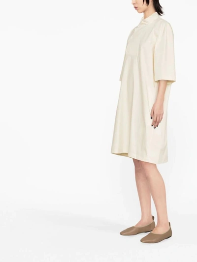 Shop Lemaire Vareuse Dress Clothing In Ye507 Cream