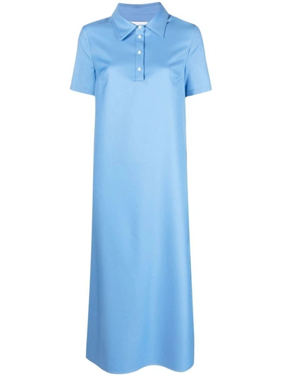 Shop Loulou Studio Buttoned Long Dress Clothing In Blue