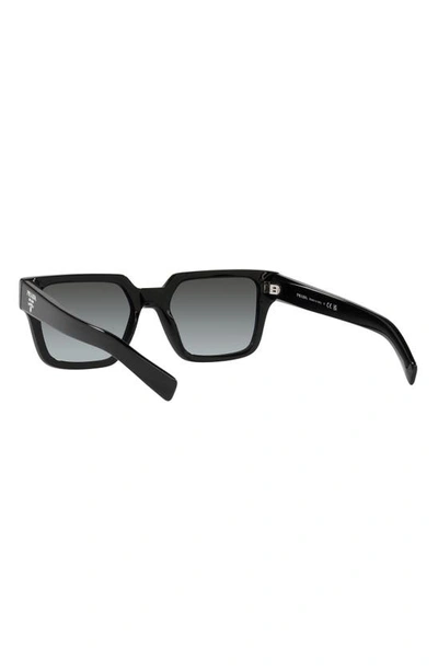Prada 55mm Square Optical Glasses In Black