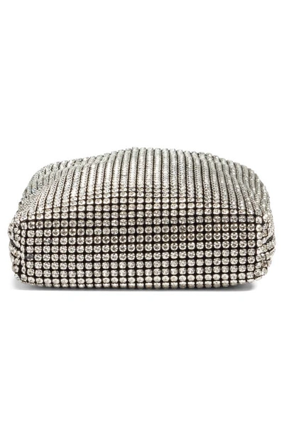 Tory Burch Key Item Crystal Embellished Top Handle Bag In Silver
