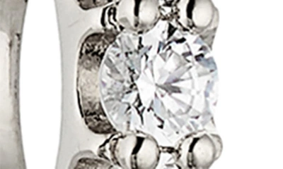 Nadri Perfect Cubic Zirconia Huggie Hoop Earrings In Rhodium