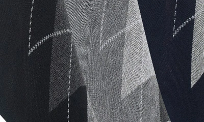 Shop Polo Ralph Lauren 3-pack Argyle Socks In Black/ Grey