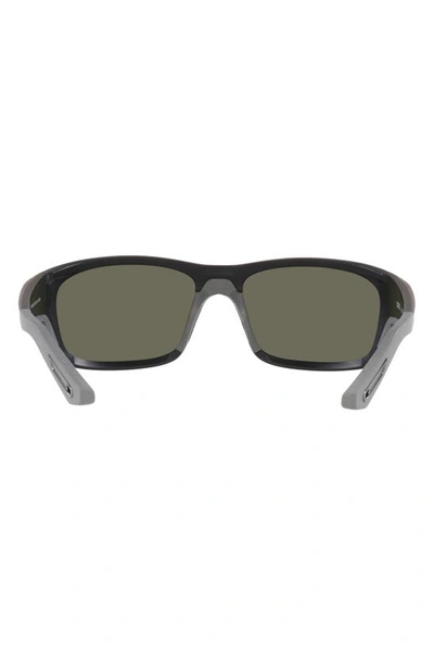 Shop Costa Del Mar Jose Pro 62mm Polarized Oversize Rectangular Sunglasses In Matte Black