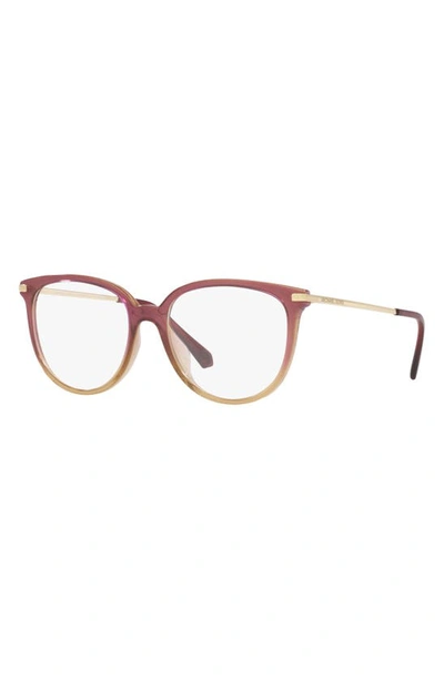 Shop Michael Kors Westport 54mm Round Optical Glasses In Rose