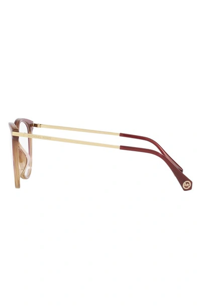 Shop Michael Kors Westport 54mm Round Optical Glasses In Rose