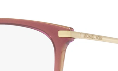 Shop Michael Kors Westport 54mm Round Optical Glasses In Rose