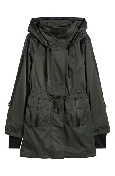 Blanc Noir Daliah Hooded Jacket In Dark Forest