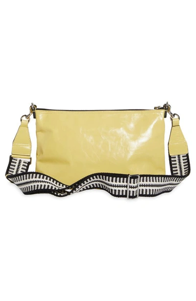 Shop Isabel Marant Nessah Leather Crossbody Bag In Light Yellow