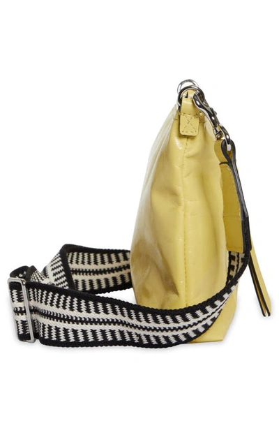 Shop Isabel Marant Nessah Leather Crossbody Bag In Light Yellow