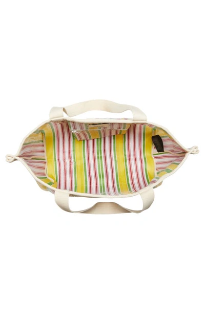 Isabel Marant Darwen Stripe Jacquard Tote In Multicolor Yellow