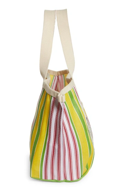 Shop Isabel Marant Darwen Stripe Jacquard Tote In Multicolor Yellow