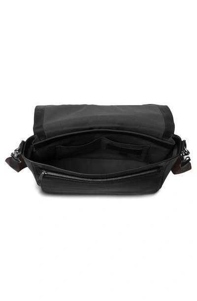 Shop Shinola Canfield Relaxed Leather Messenger Bag In Black