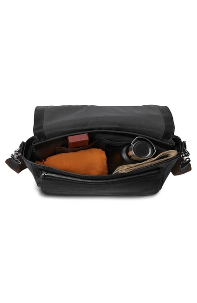 Shop Shinola Canfield Relaxed Leather Messenger Bag In Black