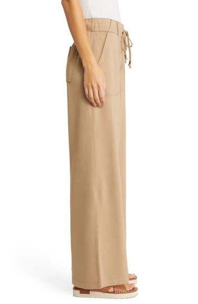 Wit & Wisdom 'ab'leisure Pull-on High Waist Wide Leg Knit Pants In Travertine