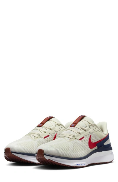 Shop Nike Air Zoom Structure 25 Running Shoe In Sea Glass/ Red/ Navy