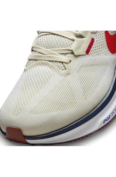 Shop Nike Air Zoom Structure 25 Running Shoe In Sea Glass/ Red/ Navy