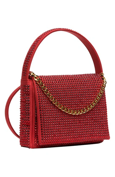 Liselle Kiss Taylor Top Handle Bag In Red Crystal