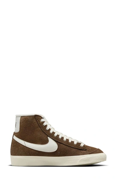 Shop Nike Blazer Mid '77 Vintage Sneaker In Cacao/ Coconut/ Black