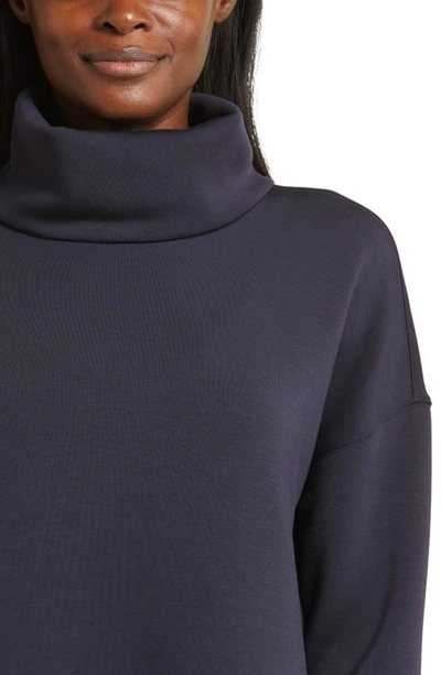 Shop Spanx Airessentials Turtleneck Tunic In Classic Navy