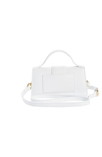 Jacquemus Leather Le Grand Bambino Shoulder Bag In White 100