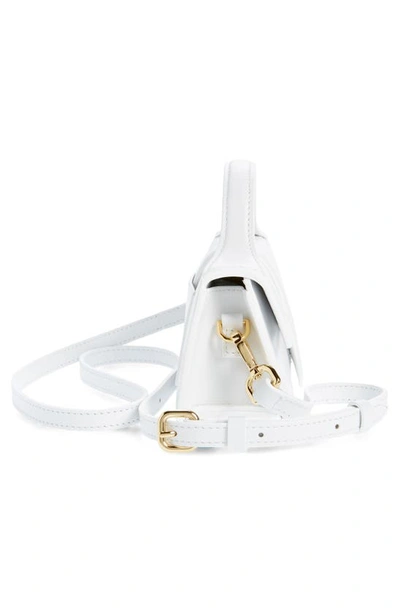 Jacquemus Leather Le Grand Bambino Shoulder Bag In White 100