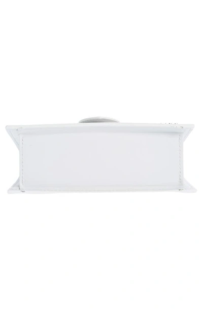 Jacquemus Leather Le Grand Bambino Shoulder Bag In White 100