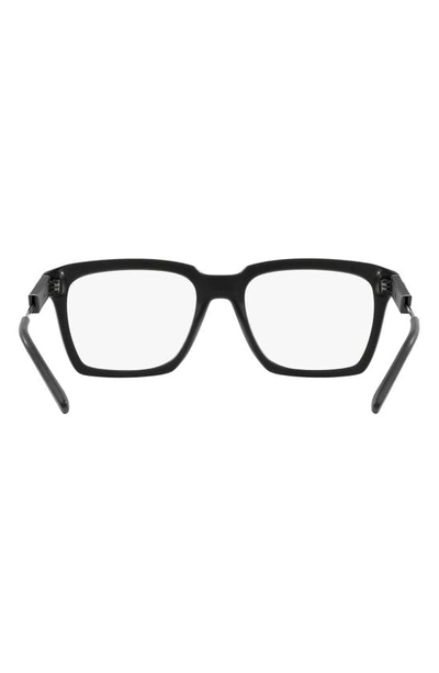 Shop Dolce & Gabbana 54mm Square Optical Glasses In Matte Black