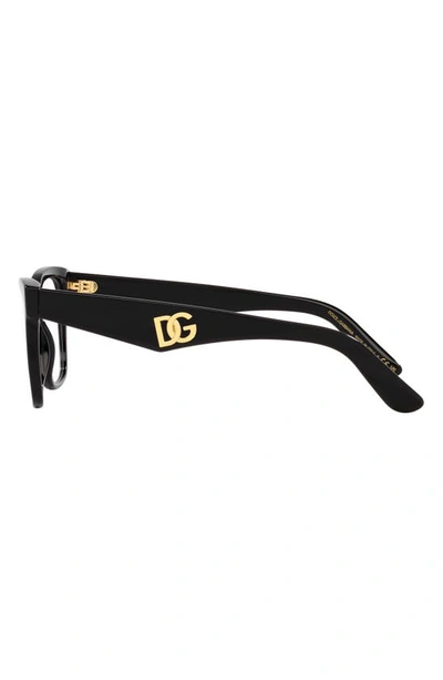 Shop Dolce & Gabbana 53mm Square Optical Glasses In Black