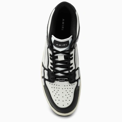 Shop Amiri Black/white Skeltop Low Sneakers