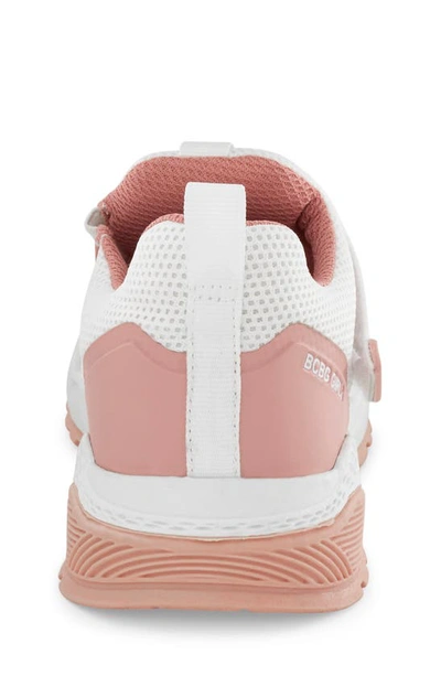 Shop Bcbg Kids' Ava Banded Knit Sneaker In White