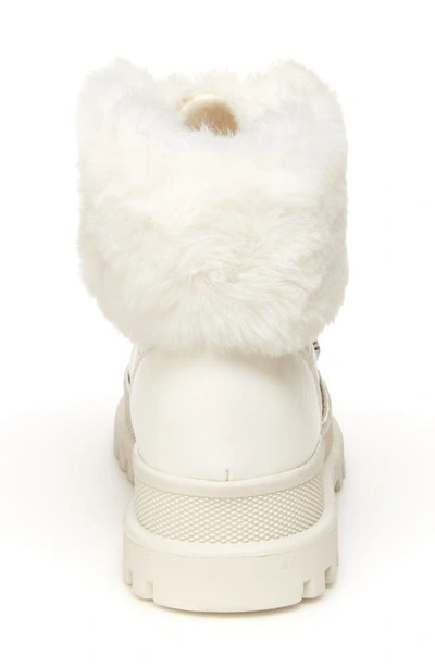 Shop Bcbg Kids' Charing Faux Fur Lug Boot In White