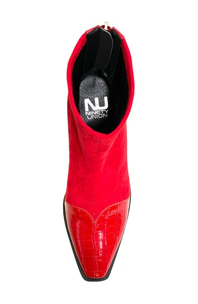Ninety Union Bronx Bootie In Red