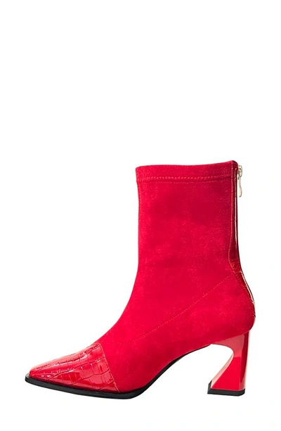 Ninety Union Bronx Bootie In Red