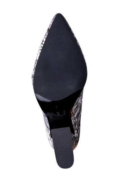 Ninety Union Women's Block Heel Booties In Silver Snake