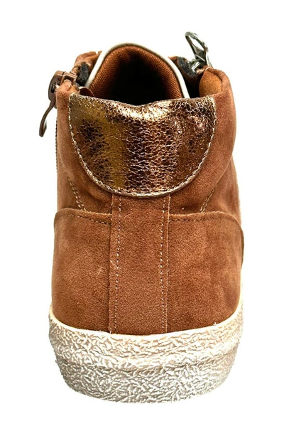 Ninety Union Bliss High Top Sneaker In Beige Multi